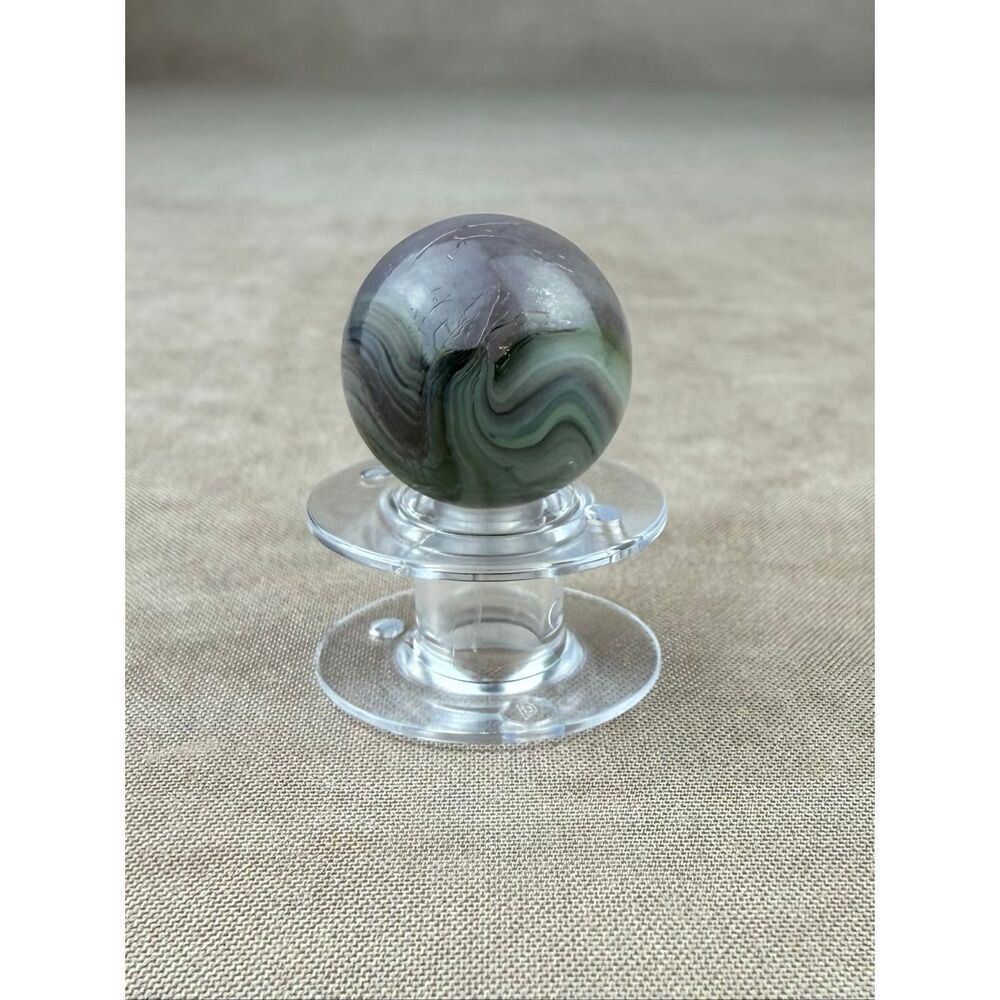 Vintage Marble Import Imperial Purple Gray Swirl